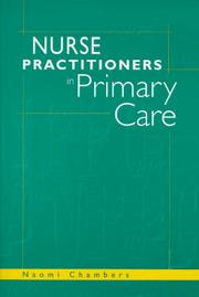 Cover of: Nurse practitioners in primary care