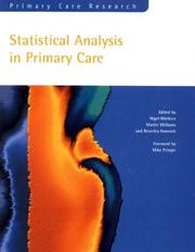 Cover of: Statistical analysis in primary care | 