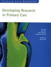 Cover of: Developing research in primary care