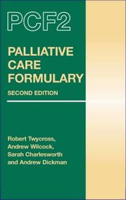 Cover of: Palliative Care Formulary by Robert Twycross
