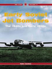 Cover of: Early Soviet Jet Bombers -Red Star Volume 17 (Red Star)