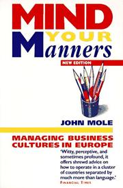 Mind your manners by Mole, John