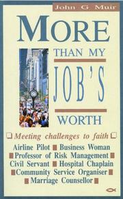 Cover of: More Than My Jobs Worth: