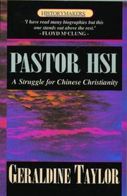 Cover of: Pastor Hsi: (HistoryMakers)