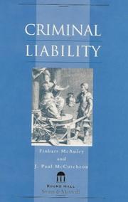 Cover of: Criminal liability: a grammar