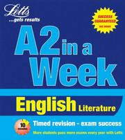 Cover of: English Literature (Revise A2 in a Week)
