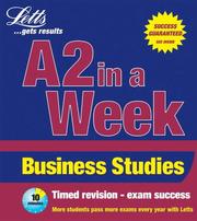 Cover of: Business Studies (Revise A2 in a Week)