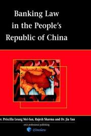 Cover of: Banking Law in the People's Republic of China