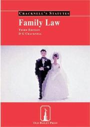 Cover of: Family Law (Cracknell's Statutes) by D.G. Cracknell LLB