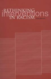 Cover of: Rethinking interventions to combat racism