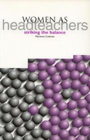 Cover of: Women as headteachers | Marianne Coleman