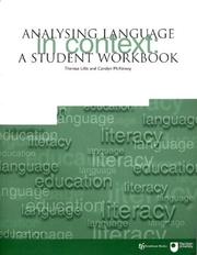 Cover of: Analysing Language in Context: A Student Workbook