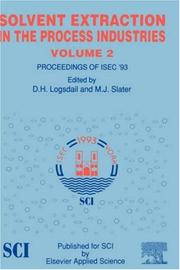 Cover of: Solvent Extraction in the Process Industries: ISEC 93