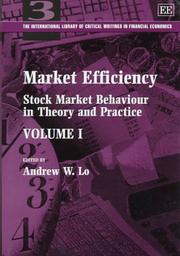Cover of: Market efficiency by edited by Andrew W. Lo.