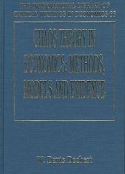 Chaos Theory in Economics by W. Davis Dechert