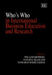 Cover of: Who's who in international business education and research