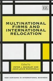 Cover of: Multinational firms and international relocation