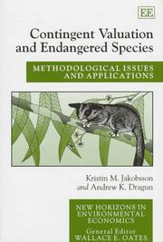 Contingent valuation and endangered species by Kristin M. Jakobsson