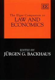 Cover of: The Elgar Companion to Law and Economics