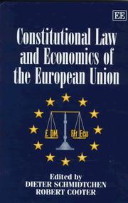 Cover of: Constitutional law and economics of the European Union