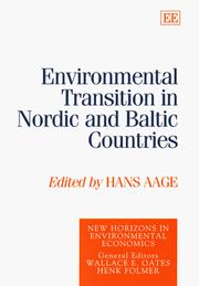 Cover of: Environmental transition in Nordic and Baltic countries