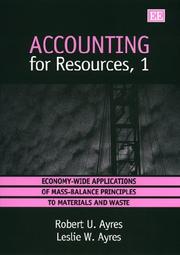 Cover of: Accounting for resources by Robert U. Ayres