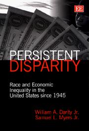 Cover of: Persistent disparity by William A. Darity