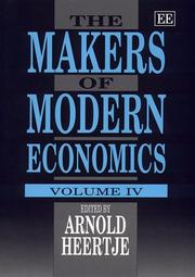 Cover of: The Makers of Modern Economics (Elgar Monographs)