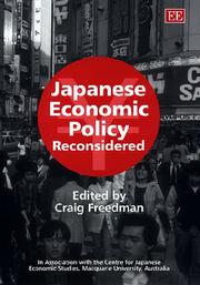 Cover of: Japanese economic policy reconsidered