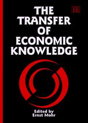 Cover of: The transfer of economic knowledge