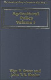 Cover of: Agricultural Policy (The International Library of Comparative Public Policy, 14)