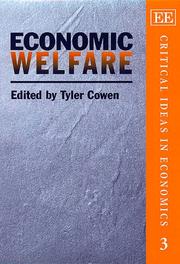 Cover of: Economic Welfare by Tyler Cowen