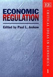 Cover of: Economic Regulation (Critical Ideas in Economics Series)