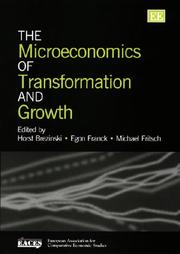 Cover of: The microeconomics of transformation and growth