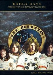 Cover of: Early Days: Best of Led Zeppelin Songbook (Volume One) (Popular Matching Folios)