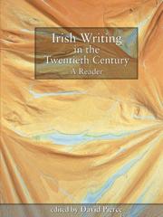 Cover of: Irish Writing in the Twentieth Century by David Pierce
