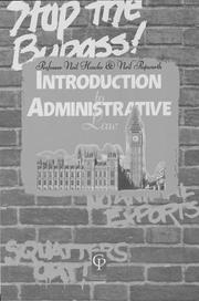 Cover of: Introduction To Administrative Law