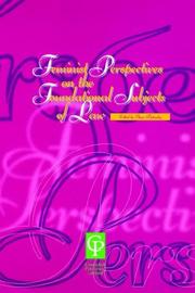 Cover of: Feminist perspectives on the foundational subjects of law