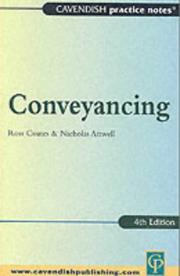 Cover of: Practice Notes on Conveyancing 4th edn (Practice Notes Series)