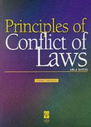 Cover of: Principles of Conflict of Laws (Principles of Law Series)