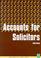 Cover of: Accounts for solicitors