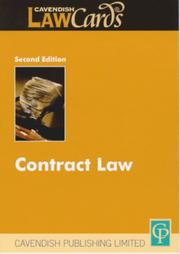 Cover of: Contract Law (Lawcards)