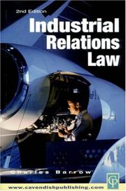 Cover of: Industrial relations law