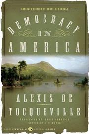Cover of: Democracy in America by Alexis de Tocqueville, Scott A. Sandage