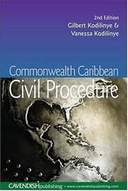 Commonwealth Caribbean civil procedure by Gilbert Kodilinye