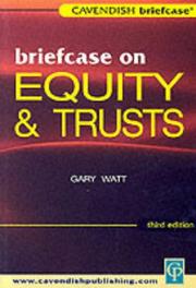 Cover of: Briefcase on Equity and Trusts (Briefcase Series, 3rd edition)