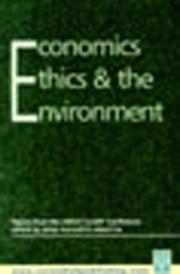 Cover of: Economics, ethics and the environment | United Kingdom Environmental Law Association. Conference