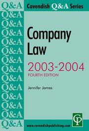 Cover of: Company Law Q&A 2003-2004 4/e (Cavendish Q&a Series)