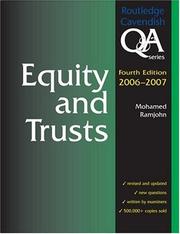 Cover of: Equity & Trusts Q&A 2006-2007 4/e (Q&a)