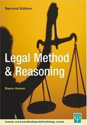 Cover of: Legal method & reasoning